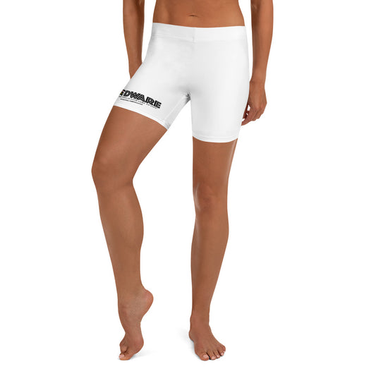 Godware Logo Stretchy Yogo Shorts - White/Black