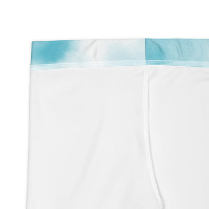 Turquoise yoga shorts; stretchy shorts; christian apparel; spandex shorts