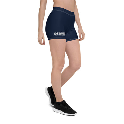 Godware Logo Stretchy Yoga Shorts - Navy