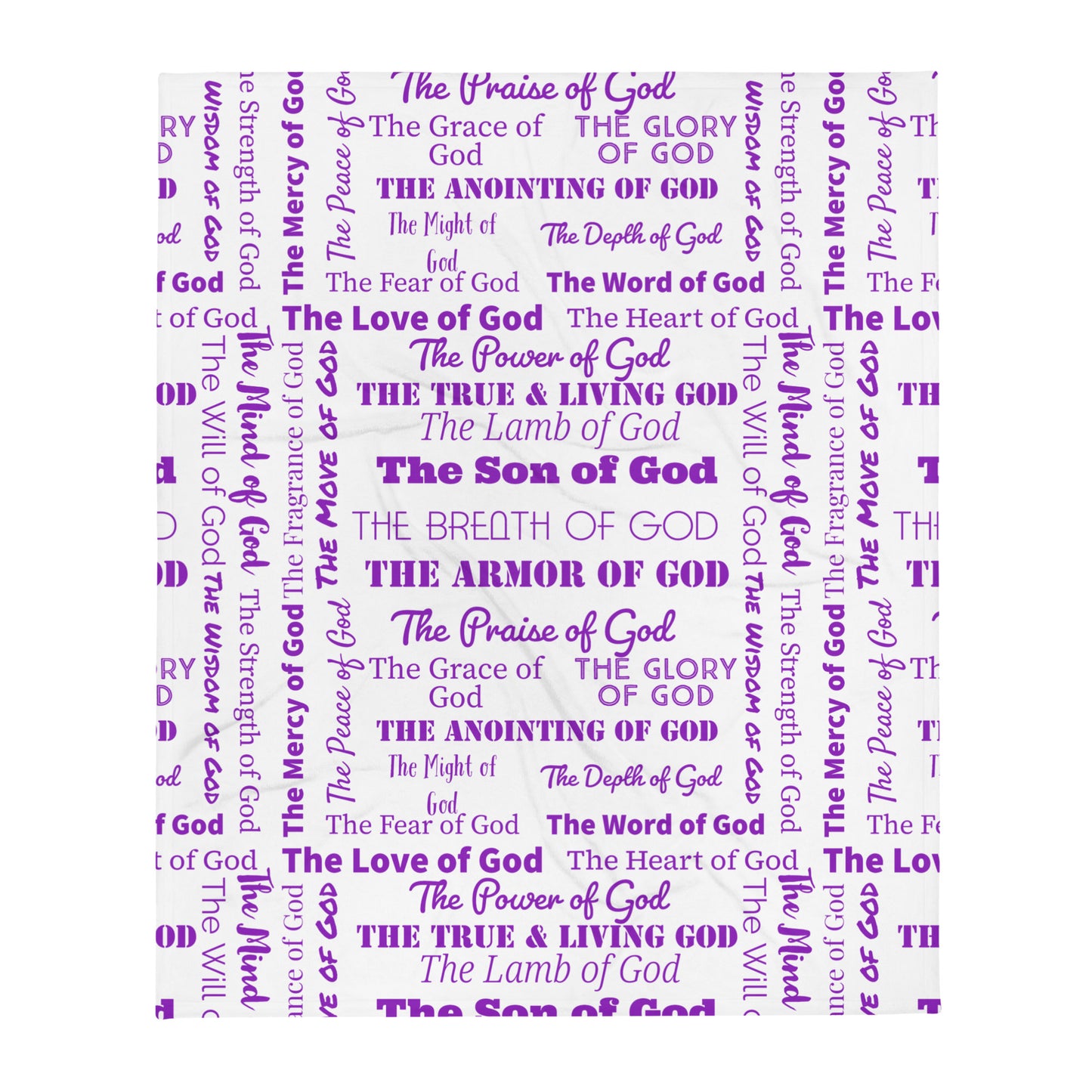 Attributes of God Inspirational Throw Blanket