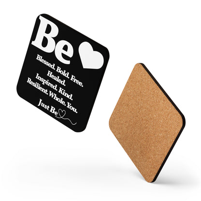 Be Inspired Coaster - Black/White | Faith-Based Home Decor