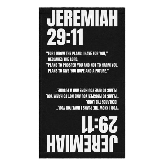 Jeremiah 29:11 Hand Towel - Inspirational Christian Bathroom Decor | GodWare