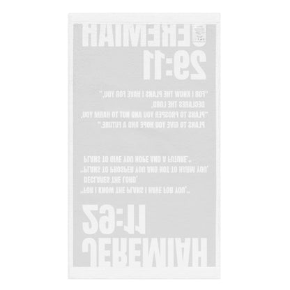 Jeremiah 29:11 Hand Towel - Inspirational Christian Bathroom Decor | GodWare