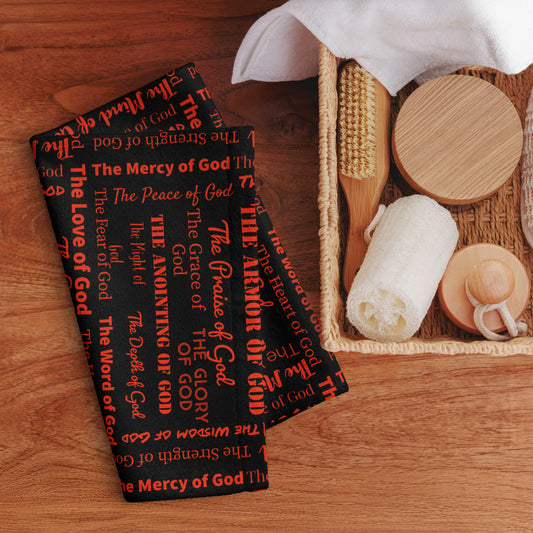 Attributes Hand towel - red/black