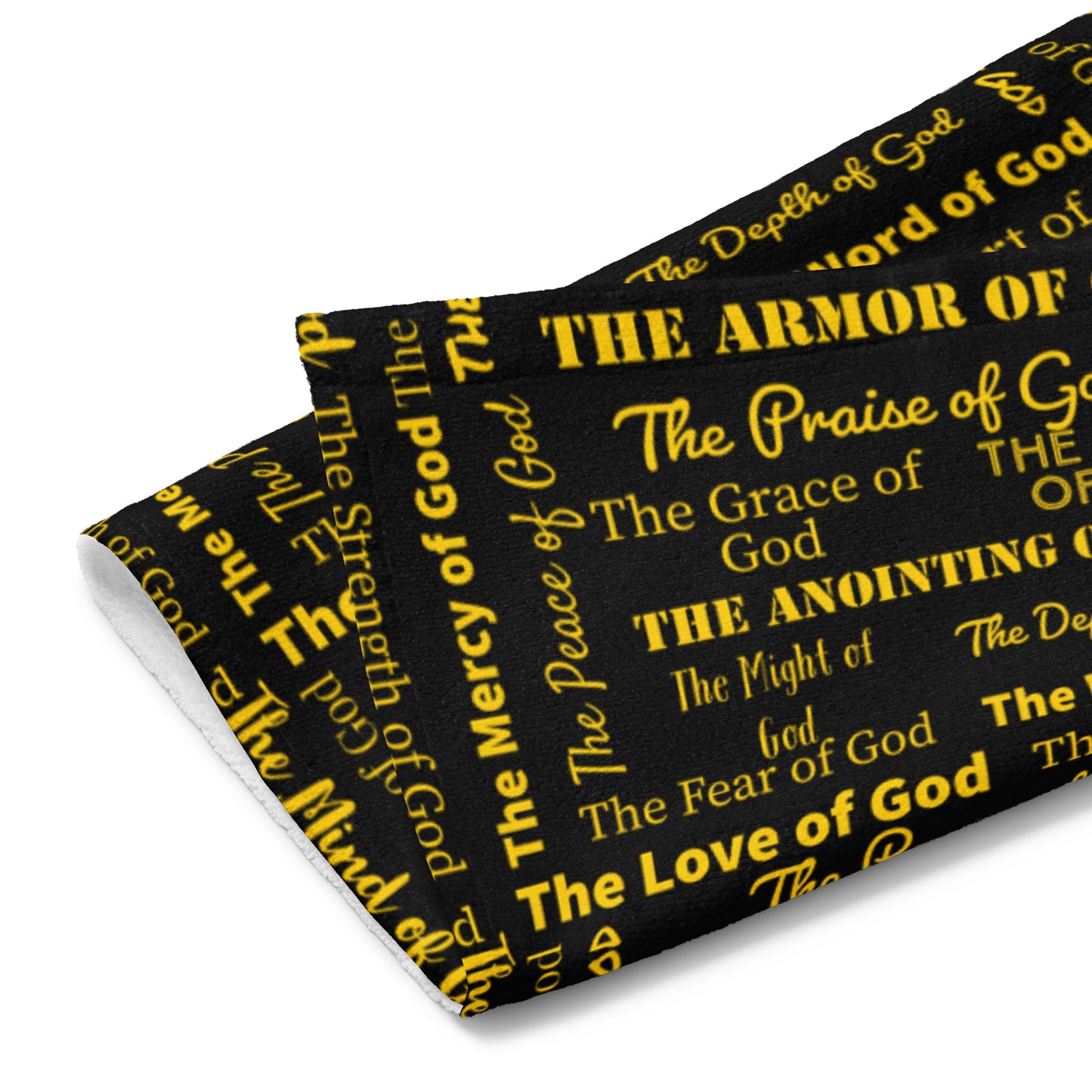 Attributes Hand towel - Yellow/black