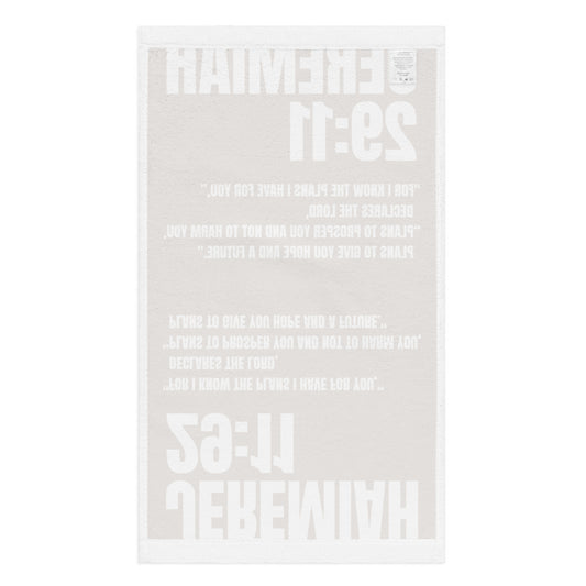 Jeremiah 29:11 Hand Towel - Inspirational Christian Bathroom Decor | GodWare