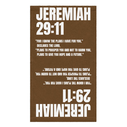 Jeremiah 29:11 Hand Towel - Inspirational Christian Bathroom Decor | GodWare