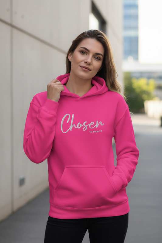 Chosen Pink Hoodie Lifestyle