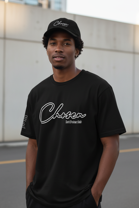Chosen T-Shirt & Cap Lifestyle - Left Sleeve Scripture