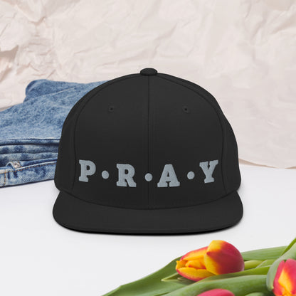 Pray - Classic Snapback Hat (Grey)