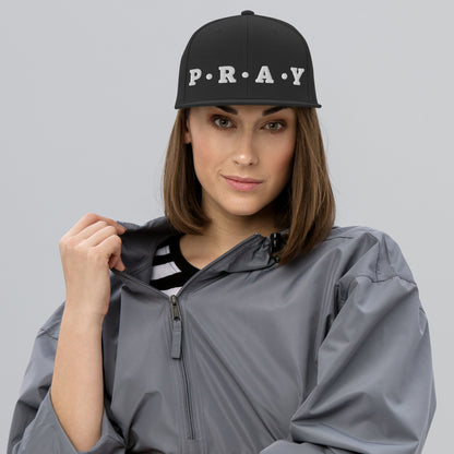 Pray - Classic Snapback Hat (shaded white)