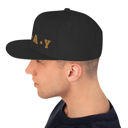 Pray - Classic Snapback Hat (Gold)