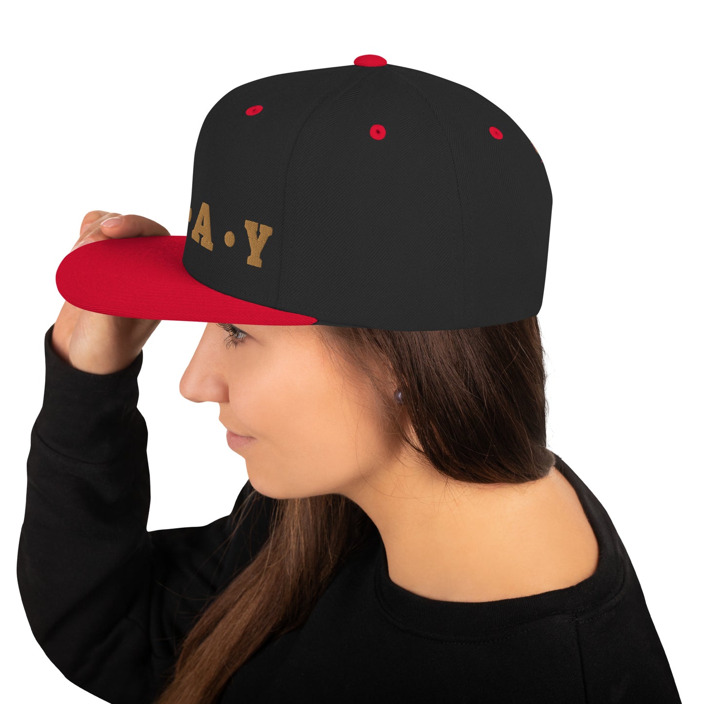 Pray - Classic Snapback Hat (Gold)