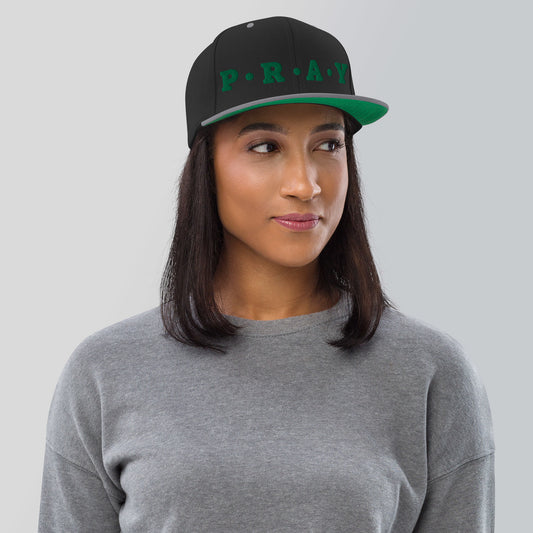 Pray - Classic Snapback Hat (Green)