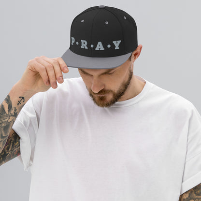 Pray - Classic Snapback Hat (Grey)