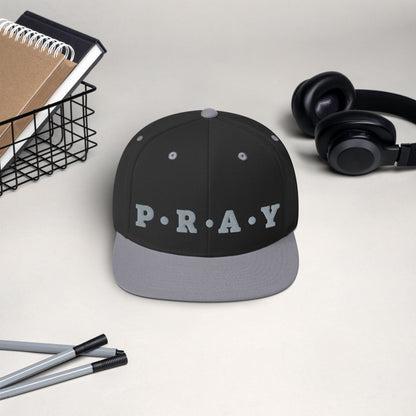 Pray - Classic Snapback Hat (Grey)