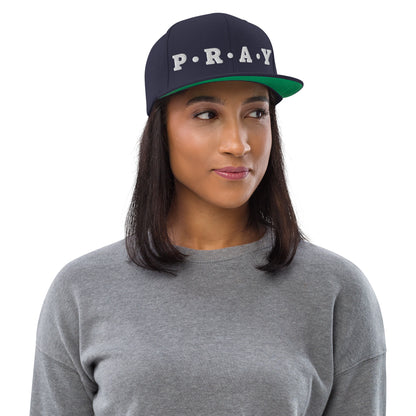 Pray - Classic Snapback Hat (shaded white)