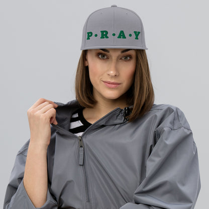 Pray - Classic Snapback Hat (Green)