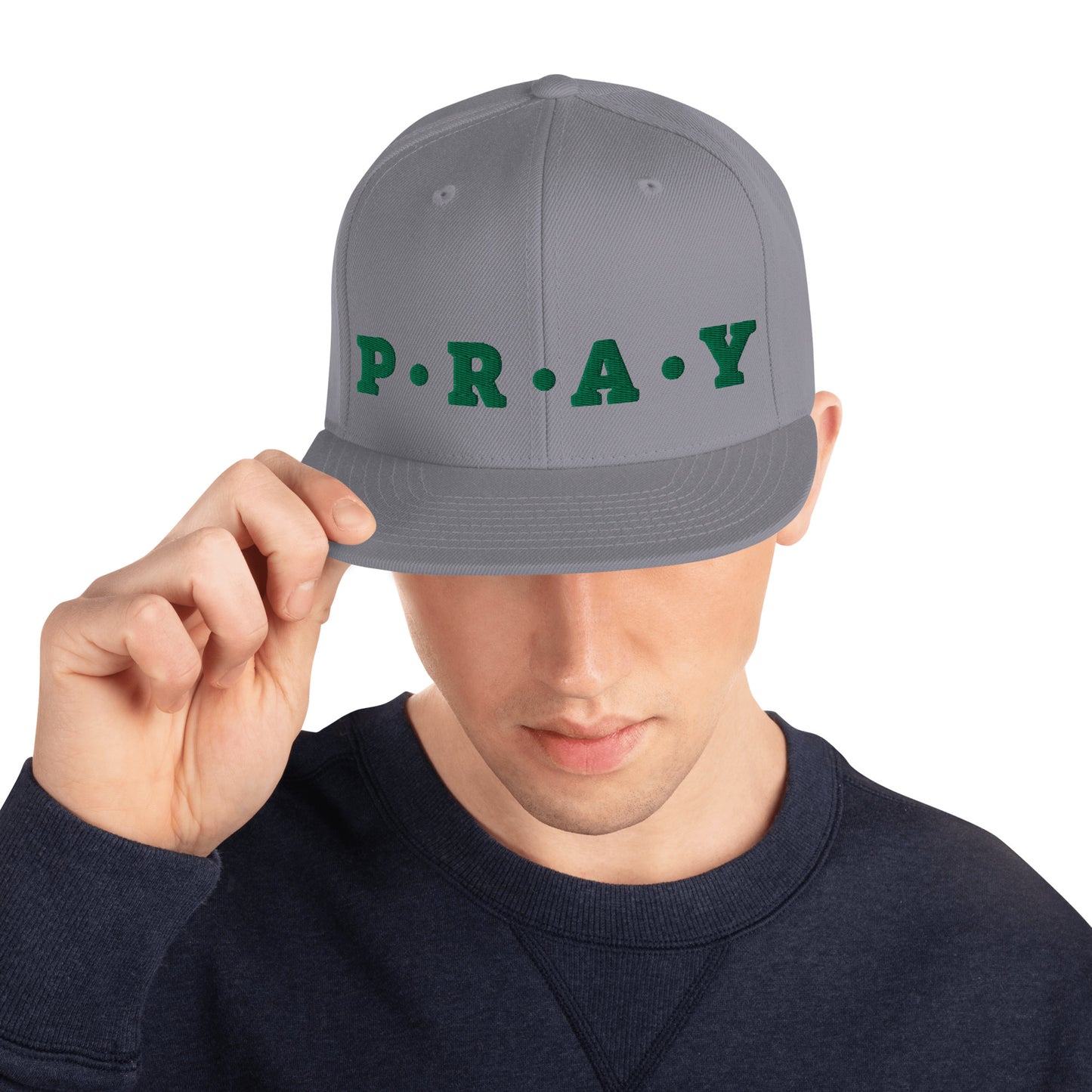 Pray - Classic Snapback Hat (Green)