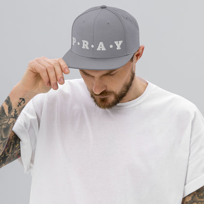 Pray - Classic Snapback Hat (shaded white)