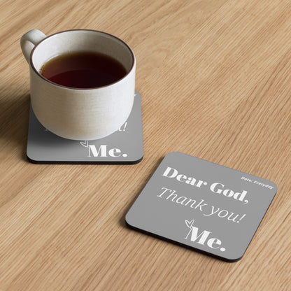 Dear God Inspirational coaster - Grey