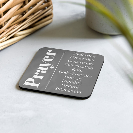 Prayer collection inspirational coaster  - Grey