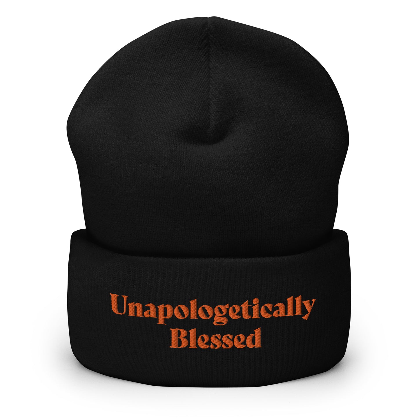 Unapologetic Inspirational Beanie - Org prt