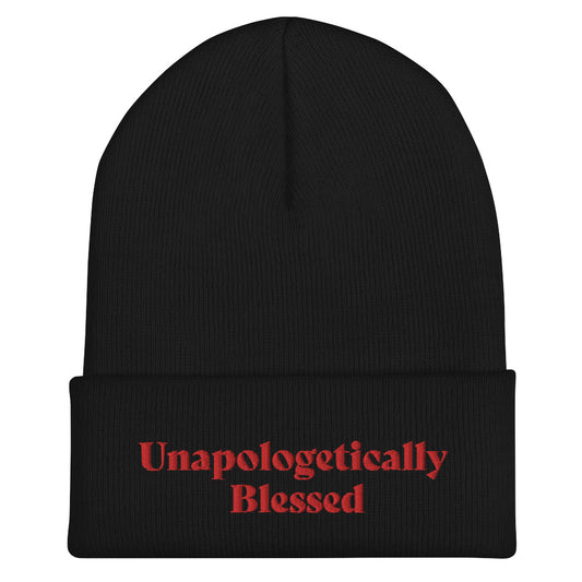 Unapologetic Inspirational Beanie - Rd Prt