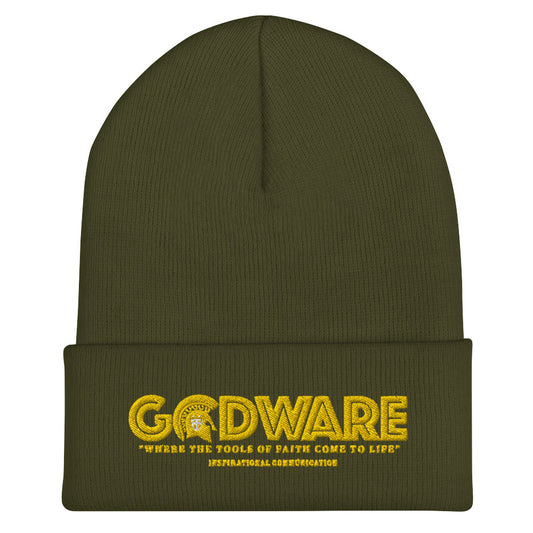 Godware Logo Beanie - Gold print