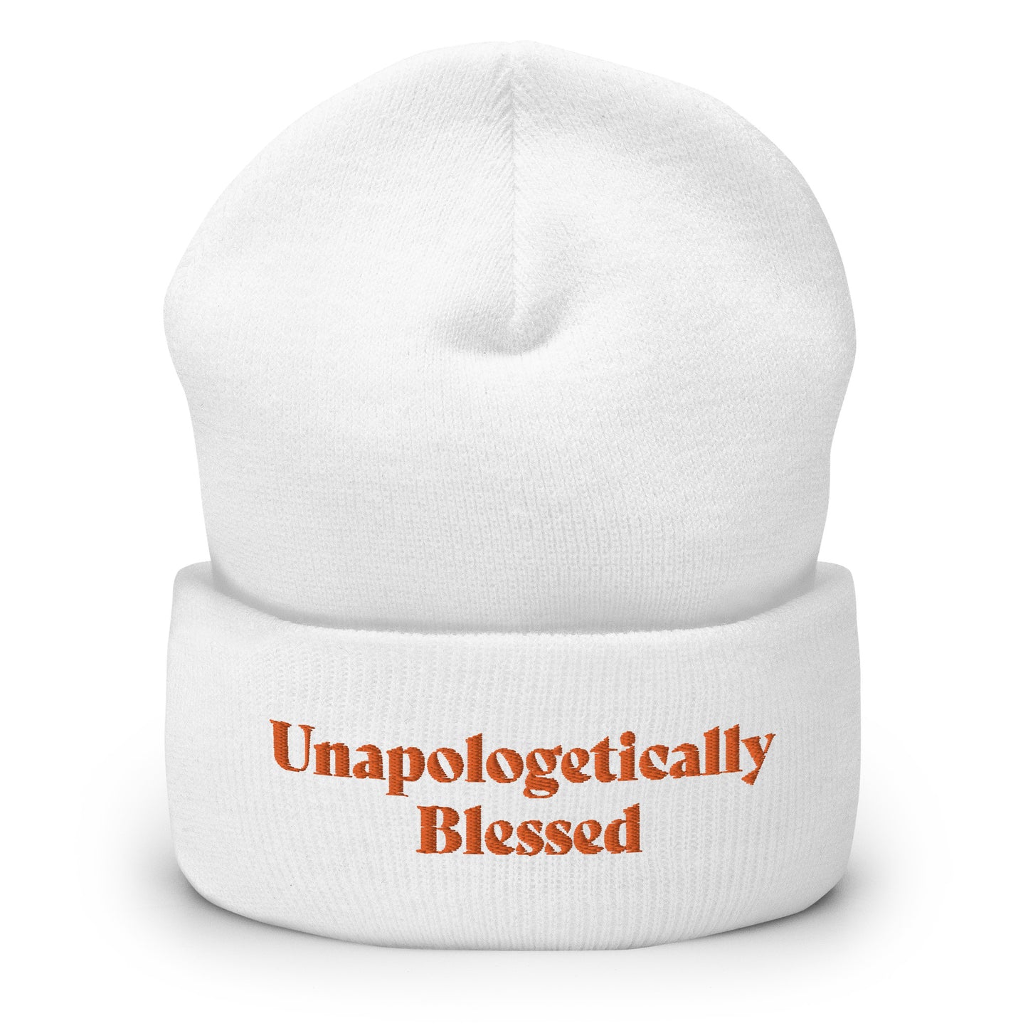 Unapologetic Inspirational Beanie - Org prt