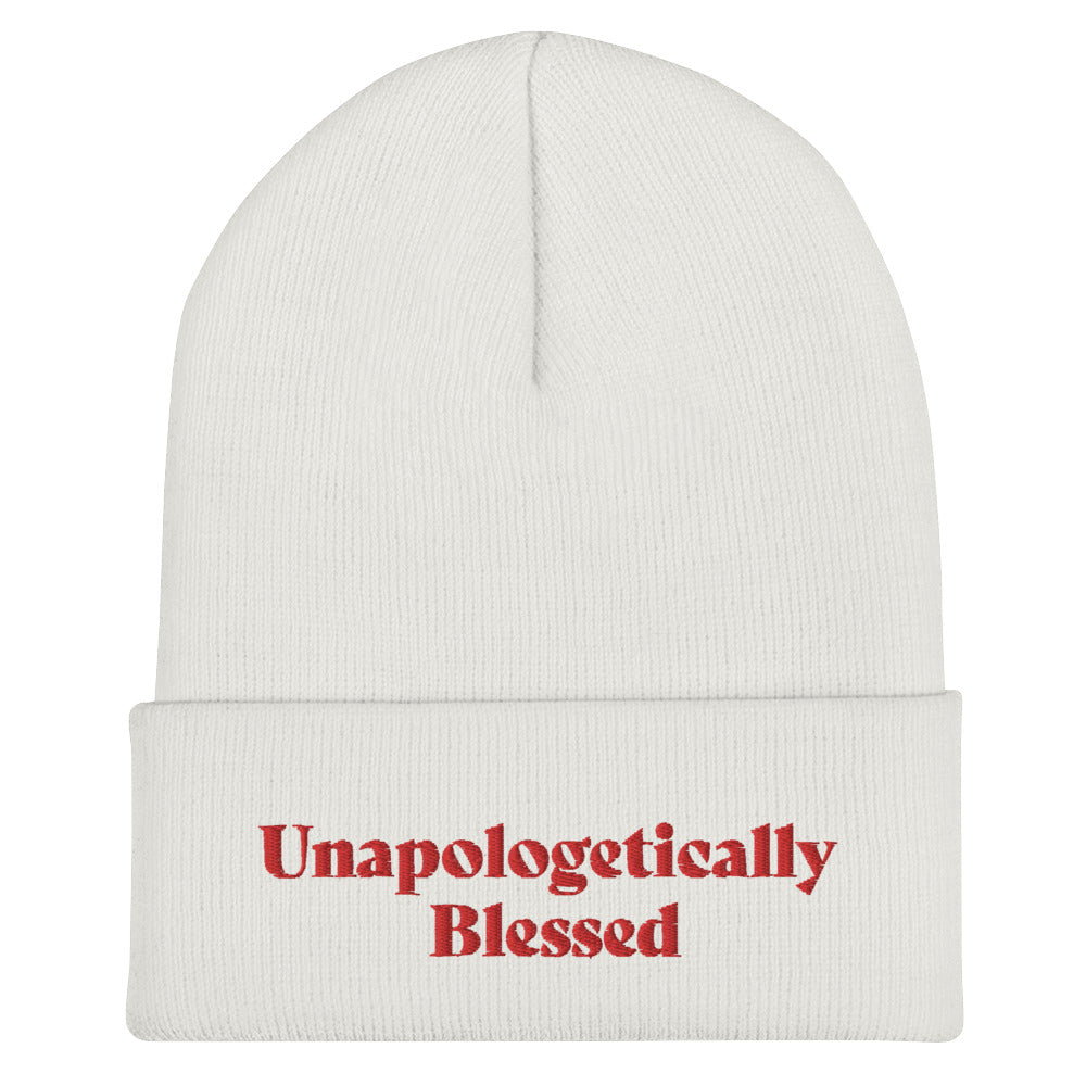 Unapologetic Inspirational Beanie - Rd Prt