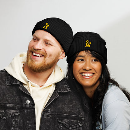 Pray Yellow Embroidered Christian Fisherman Beanie