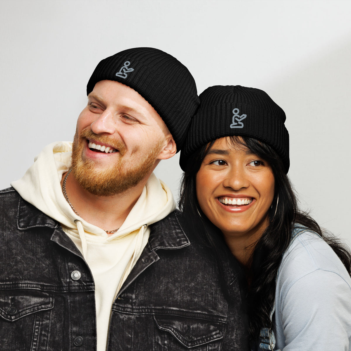 Pray Grey Embroidered Christian Fisherman Beanie