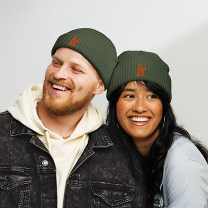 Pray Orange Embroidered Christian Fisherman Beanie