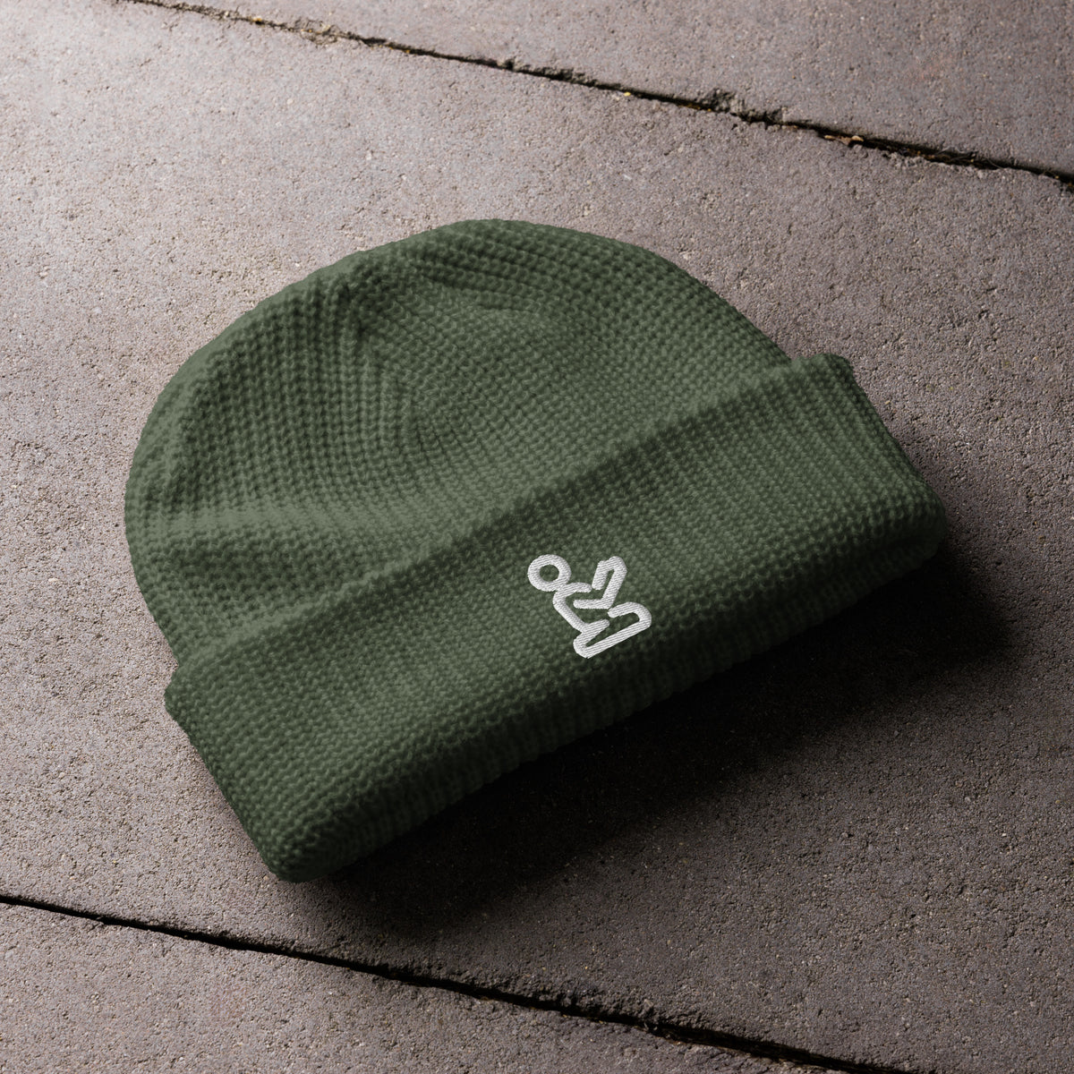 Pray White Embroidered Christian Fisherman Beanie