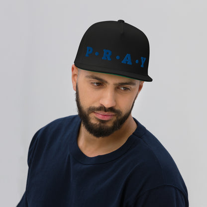 Pray - Flat Bill Cap (Blue)