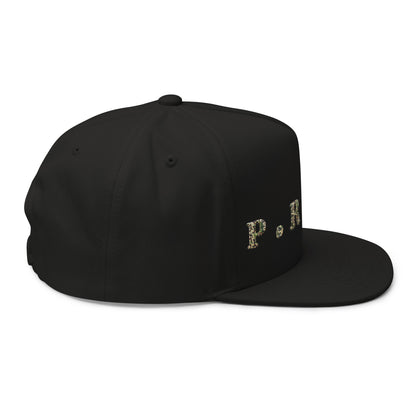 Pray Flat Bill Snapback Cap - Camo print