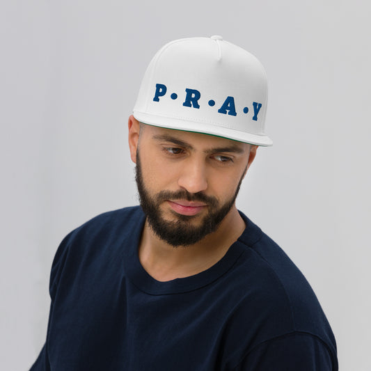 Pray - Flat Bill Cap (Blue)