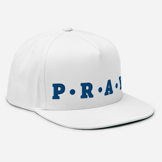 Pray Flat Bill Snapback Cap - Christian Faith Hat with Embroidered Design