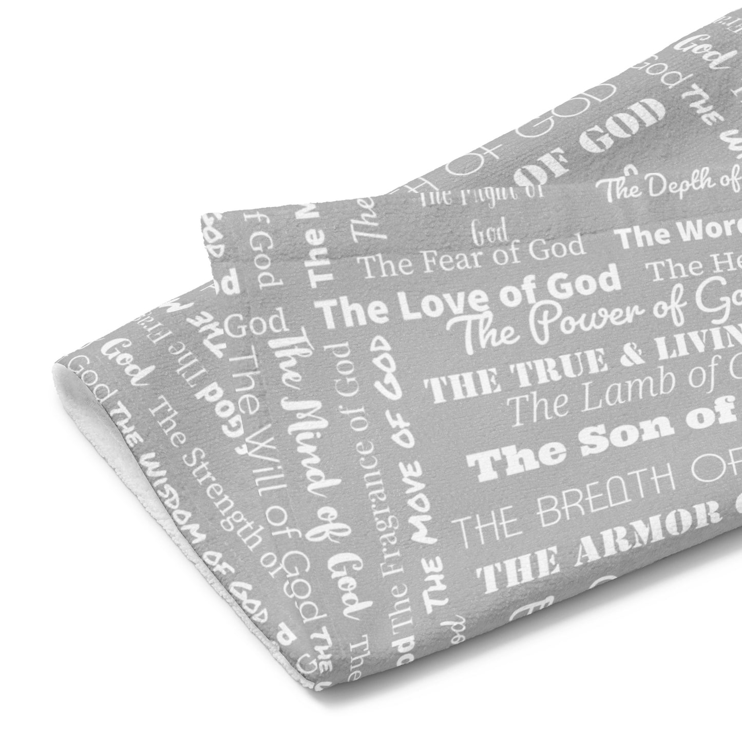 Attributes Hand towel - light grey/white