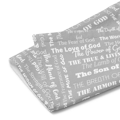 Attributes Hand towel - light grey/white