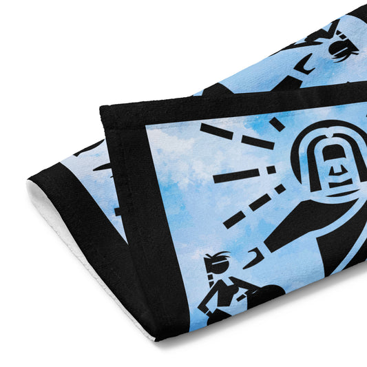 Just a Girl Terry Hand Towel - Blue | Christian Inspirational Bathroom Decor | GodWare