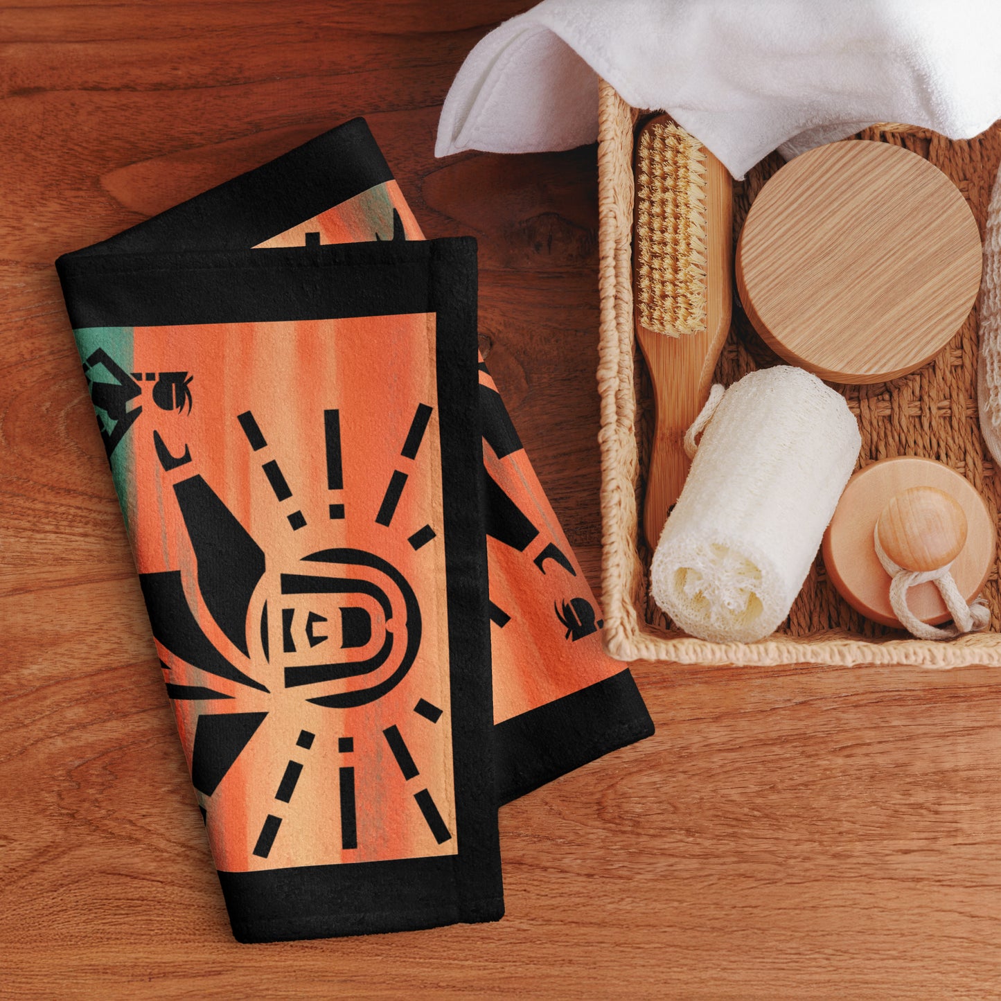 Just a Girl Terry Hand towel - Orange