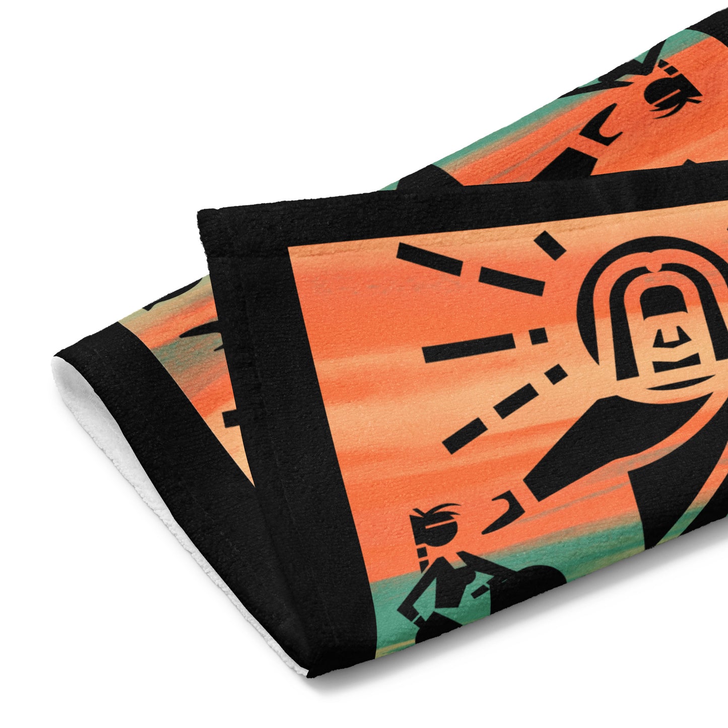 Just a Girl Terry Hand towel - Orange