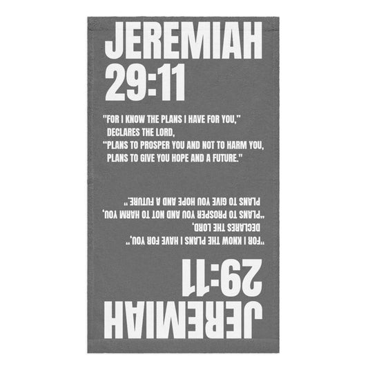 Jeremiah 29:11 Hand Towel - Inspirational Christian Bathroom Decor | GodWare