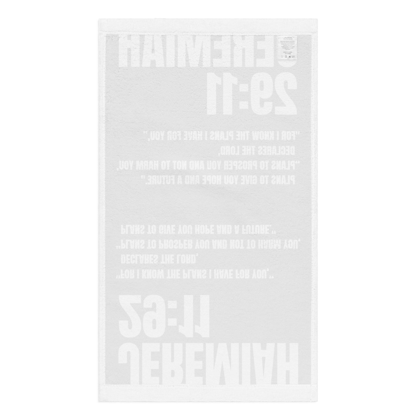 Jeremiah 29:11 Hand Towel - Inspirational Christian Bathroom Decor | GodWare