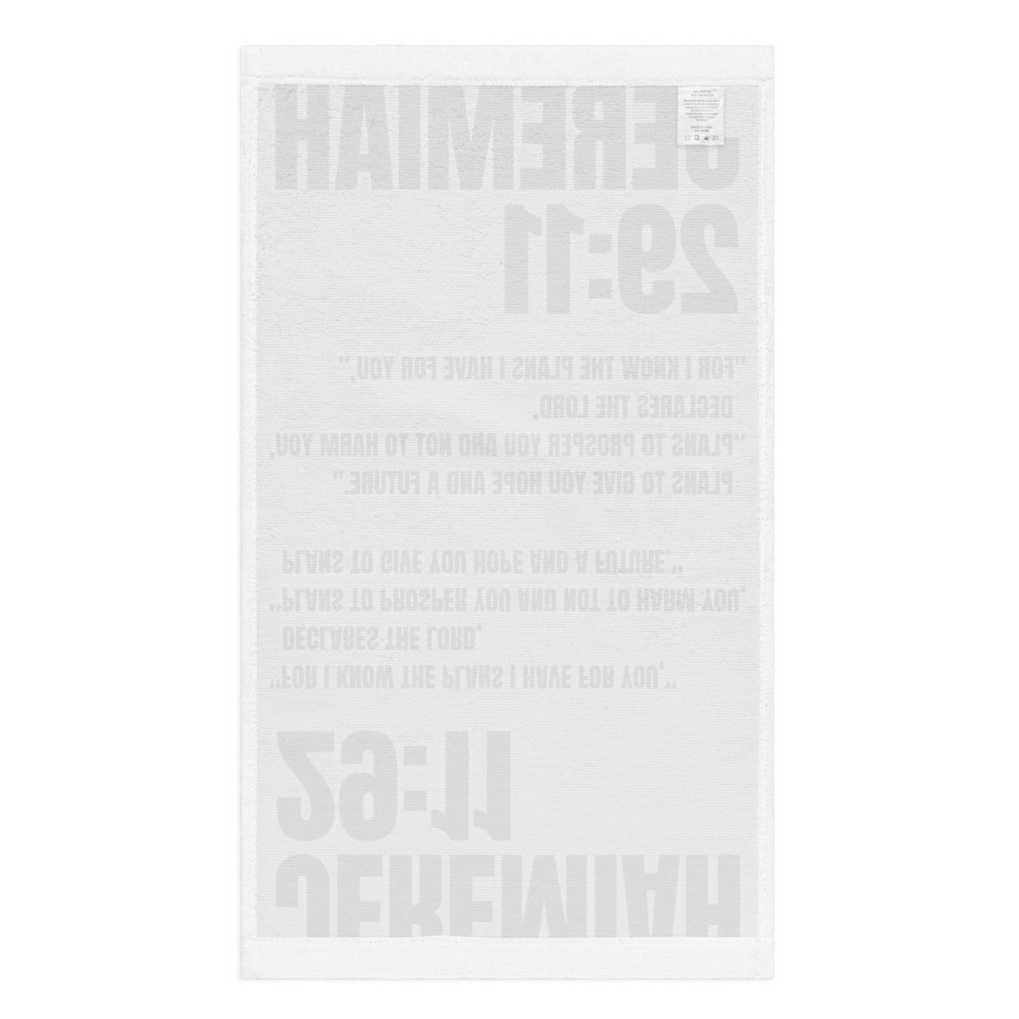 Jeremiah 29:11 Hand Towel - Inspirational Christian Bathroom Decor | GodWare
