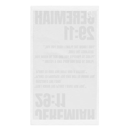 Jeremiah 29:11 Hand Towel - Inspirational Christian Bathroom Decor | GodWare