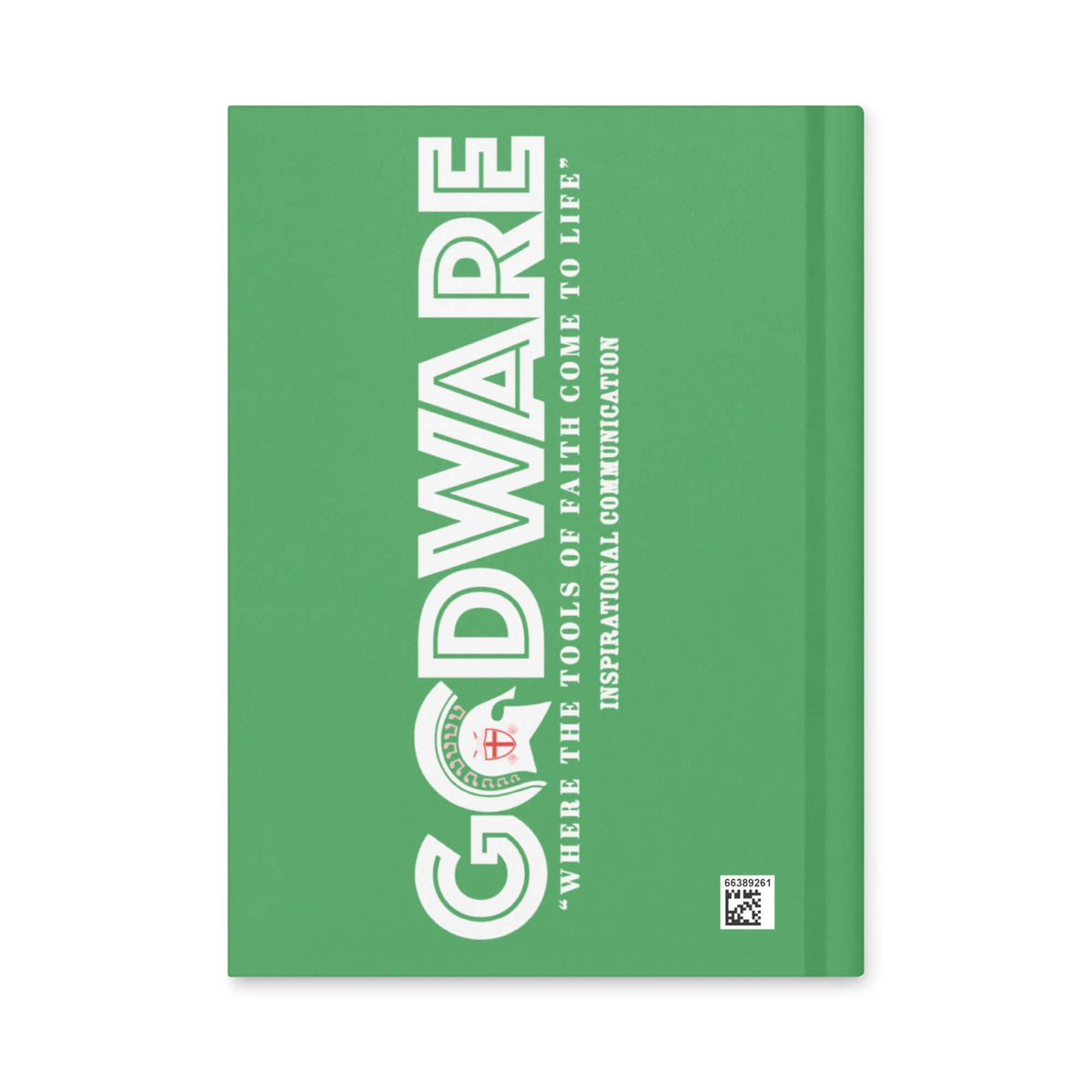 Dear God Christian Prayer Journal green hardcover with inspirational message from GodWare.