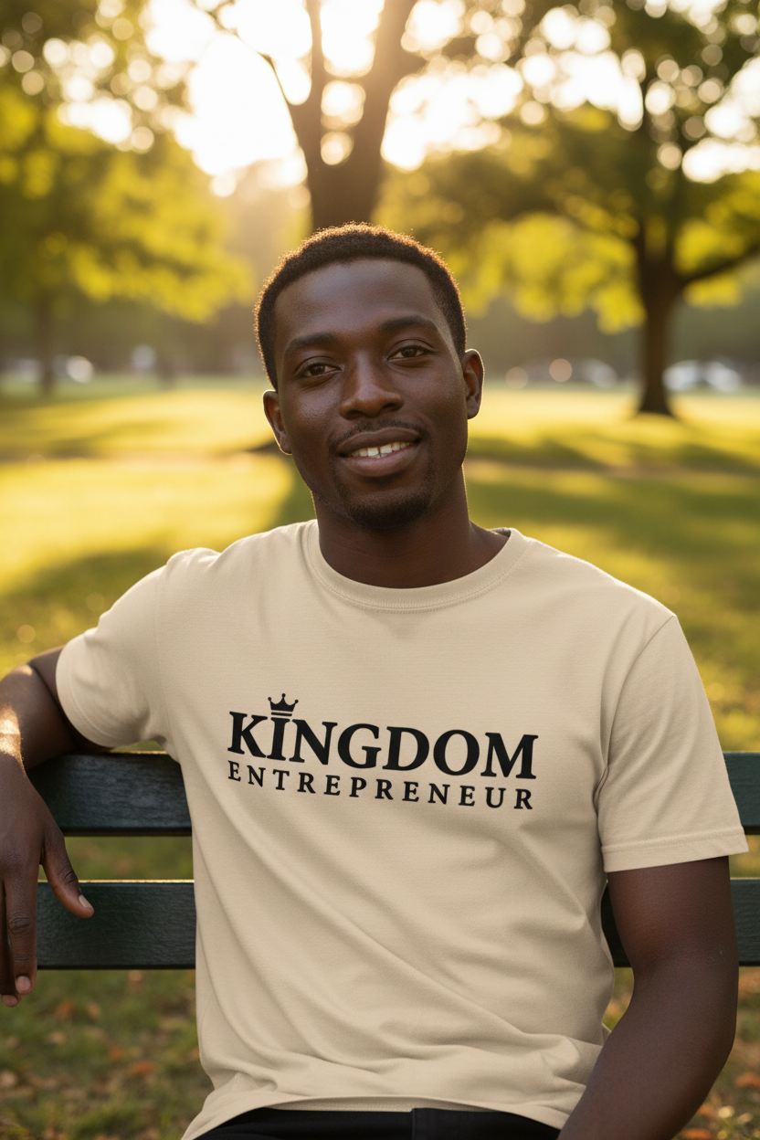 Kingdom Entrepreneur Sand Tee – Black Male